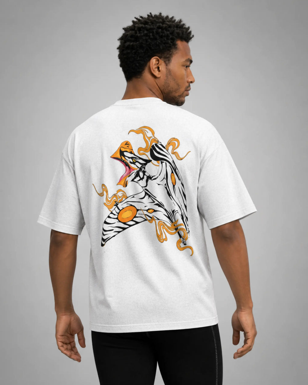 Designosor unreachable graphic oversized t-shirt in white