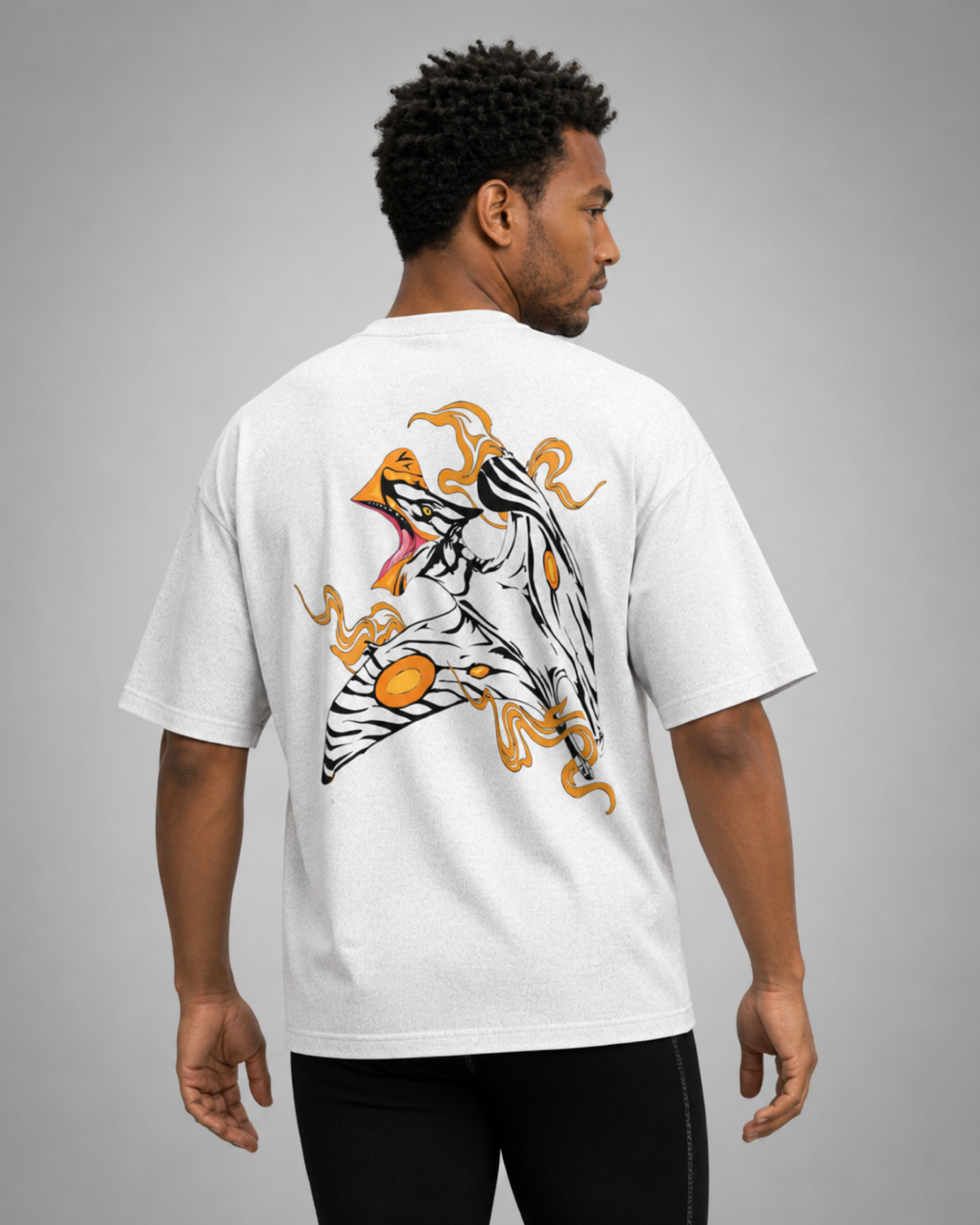 Designosor unreachable graphic oversized t-shirt in white