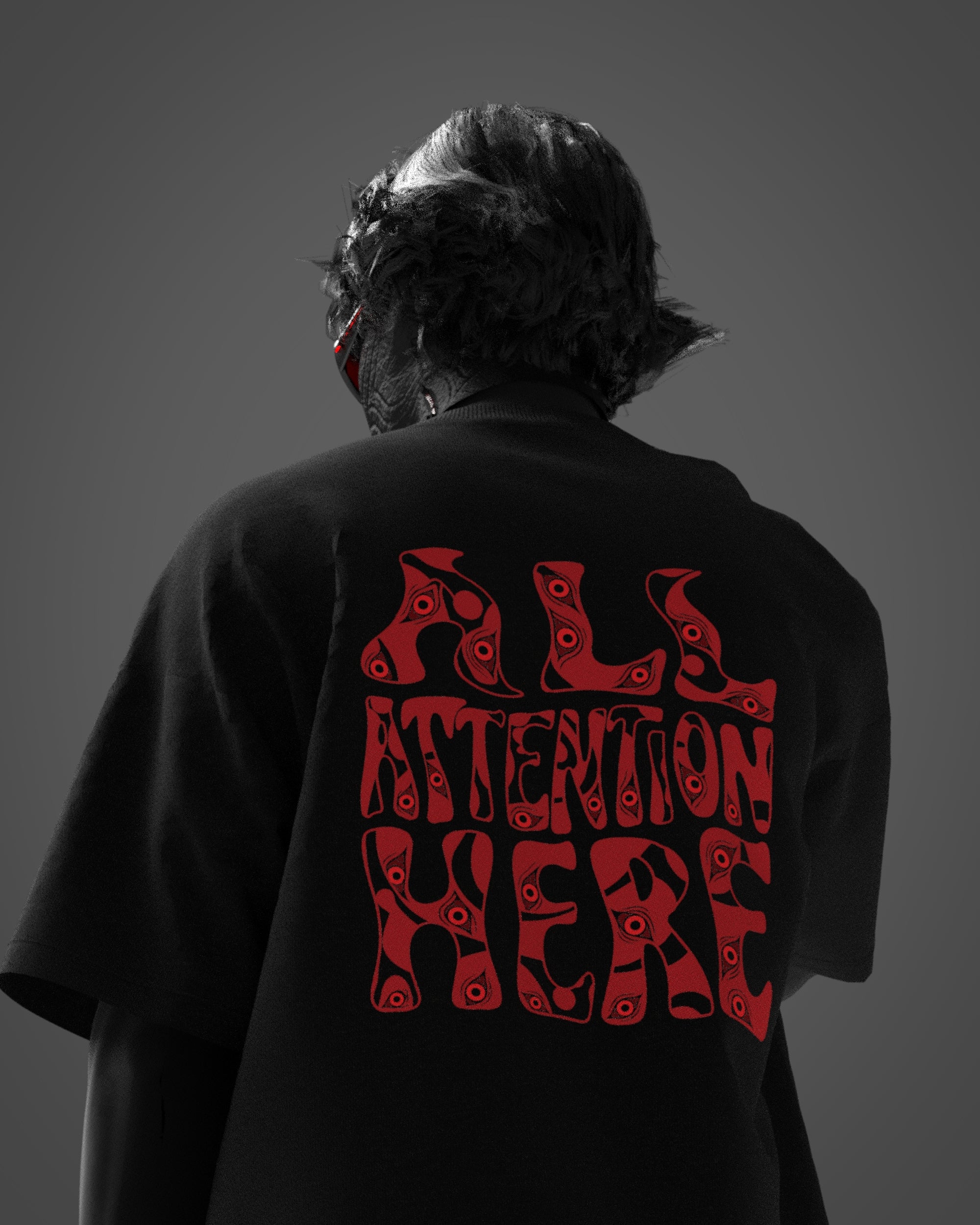 All Attention Here Oversized Tee