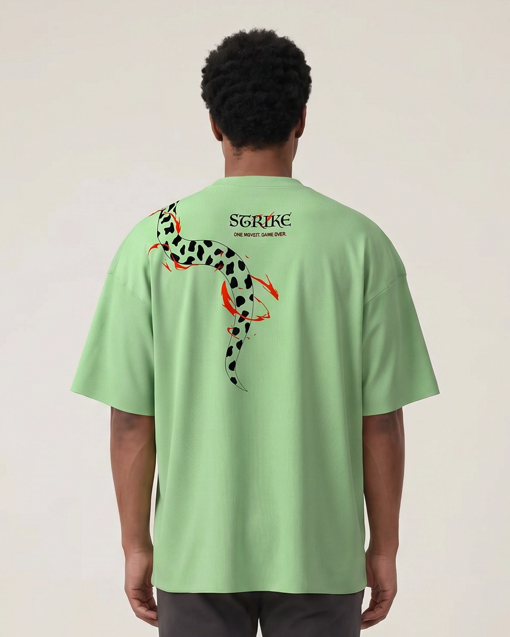 Designosor strike graphic oversized t-shirt in pista