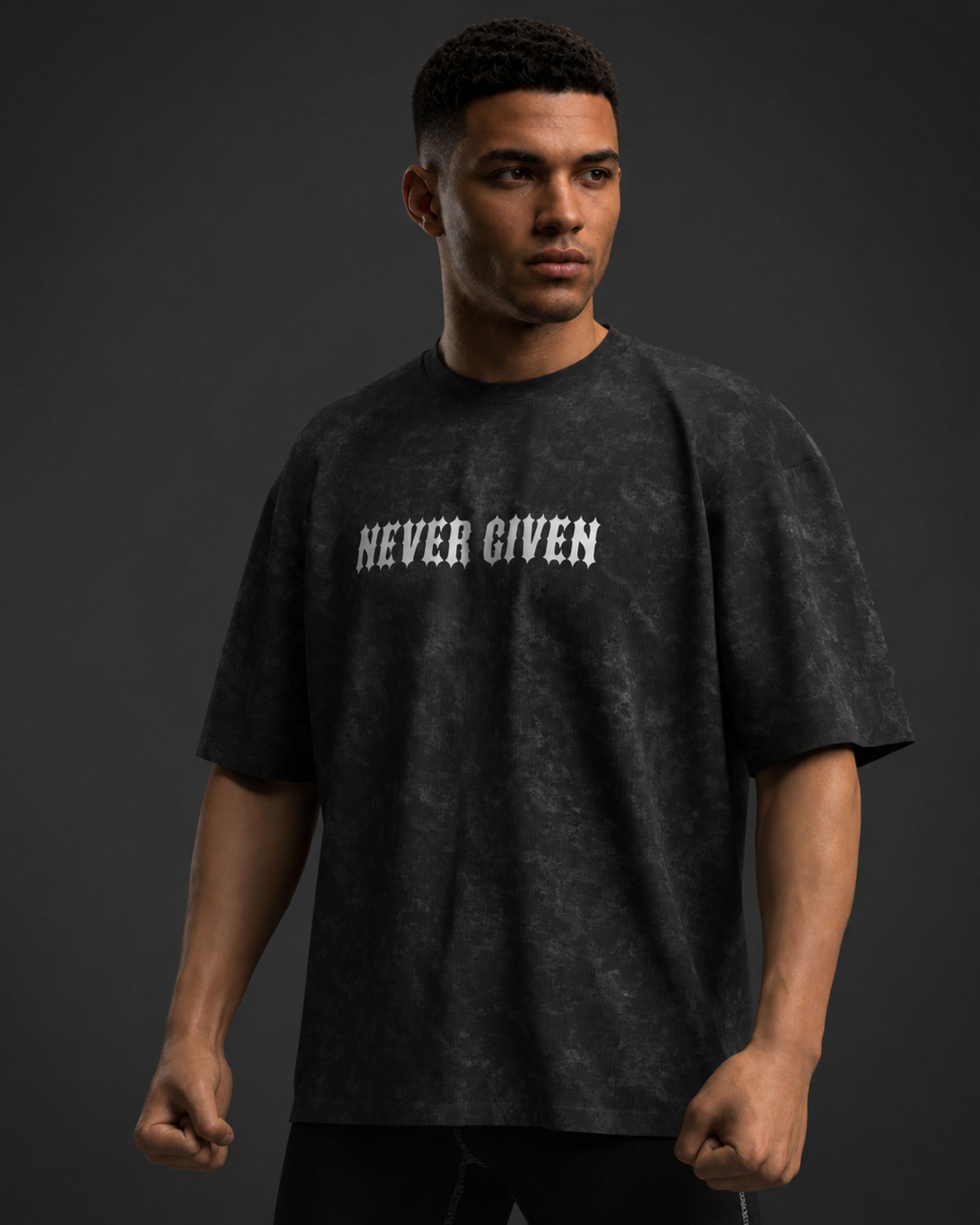 Earned Oversized Acid Wash Tee (Unisex)
