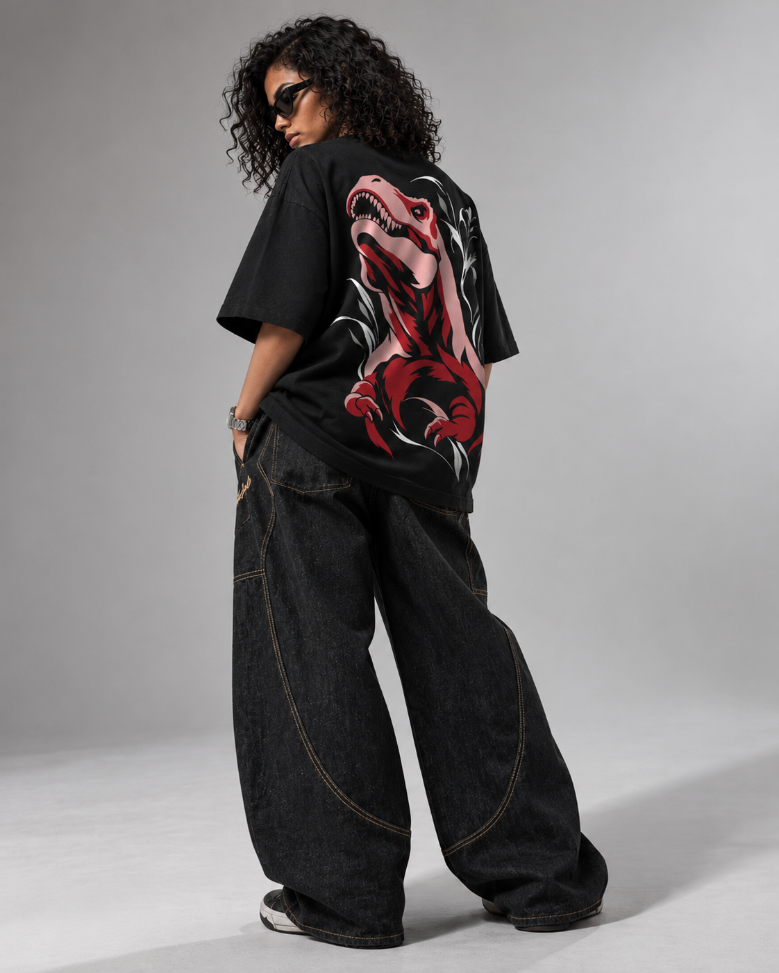 designosor-beauty-in-the-brutal-black-oversized-t-shirt-back-full-view