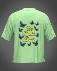 Pista t-shirt with blue butterfly design 