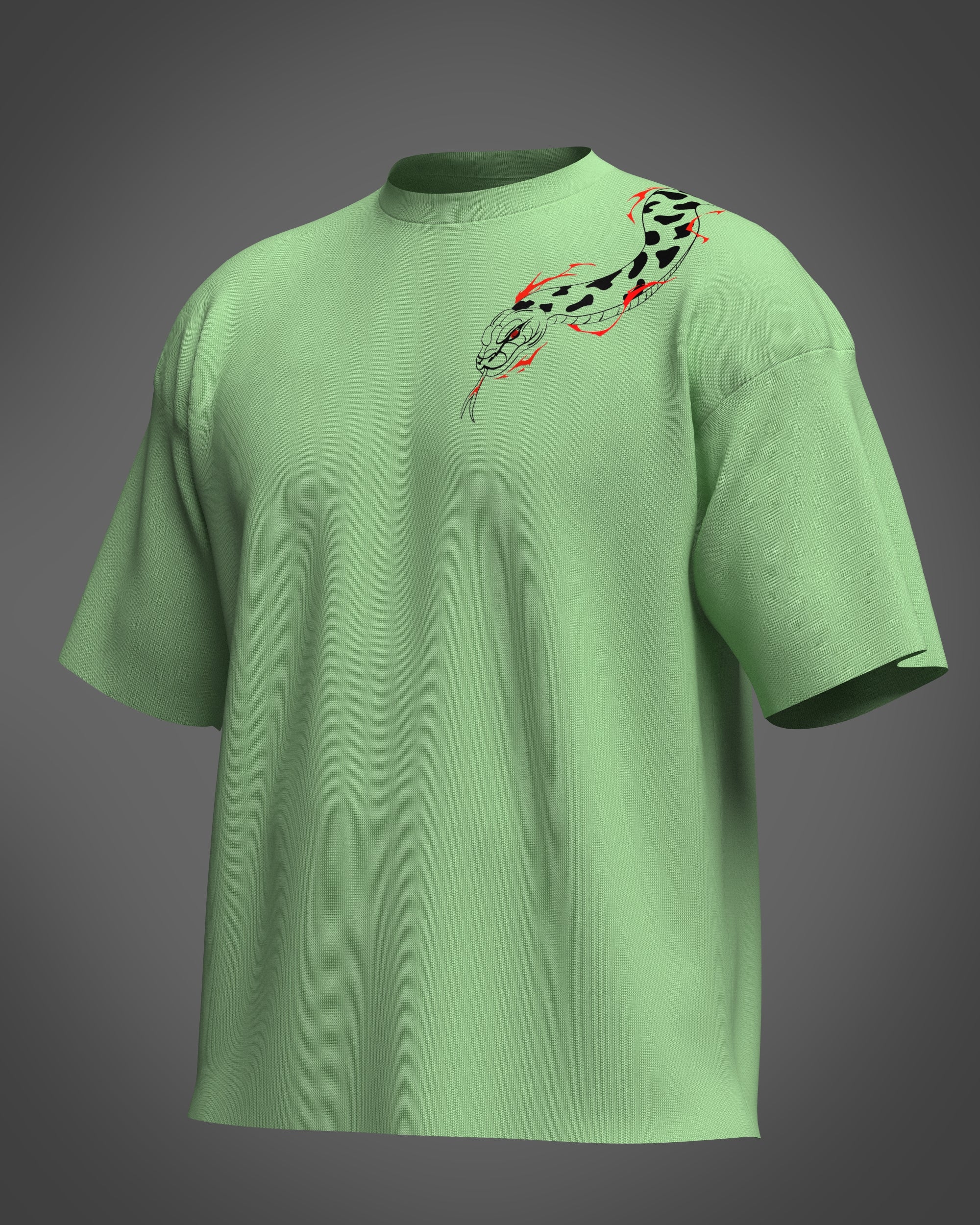 Pista color with a snake design