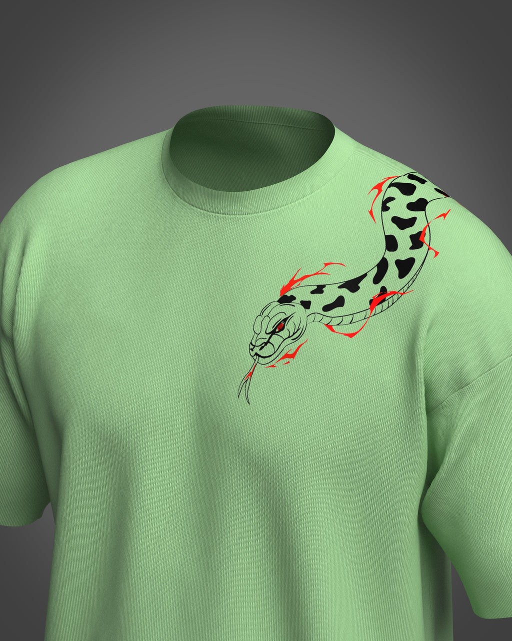 Designosor strike graphic oversized t-shirt in pista