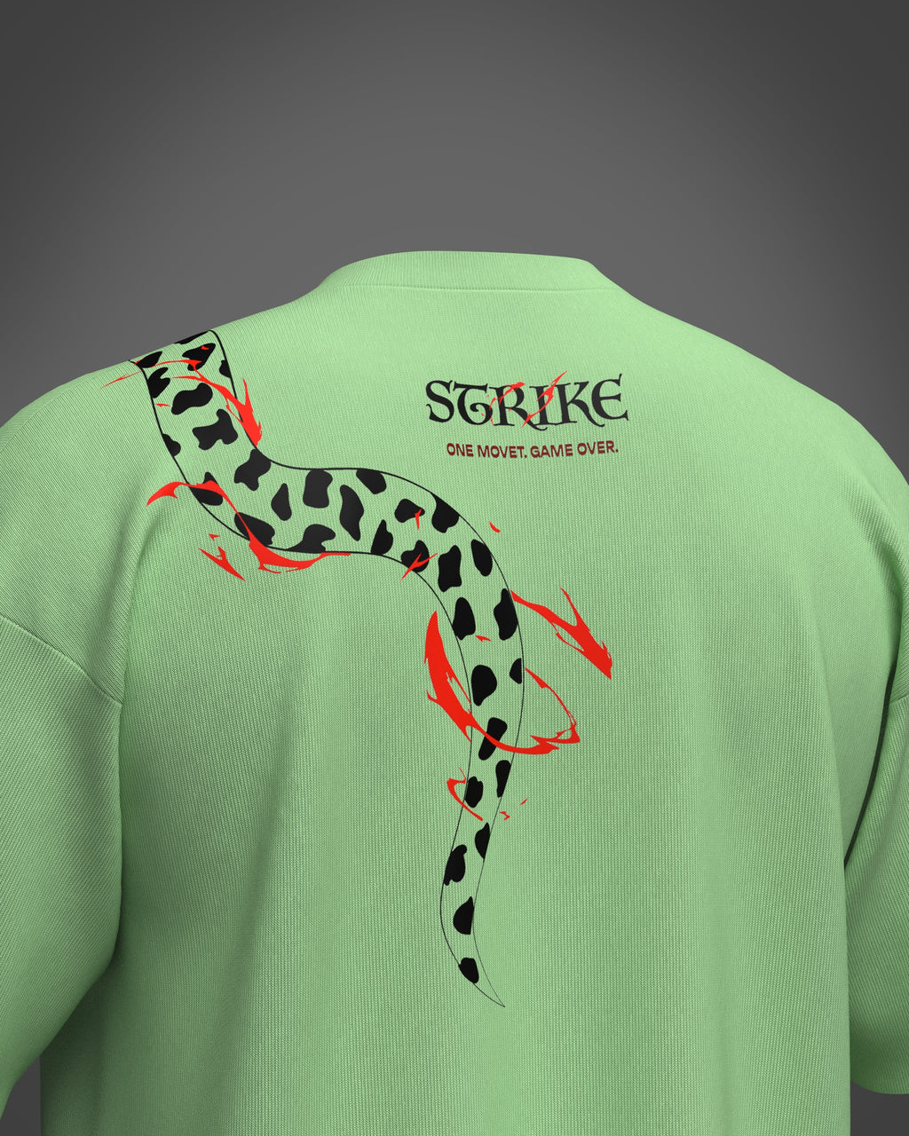 Designosor strike graphic oversized t-shirt in pista