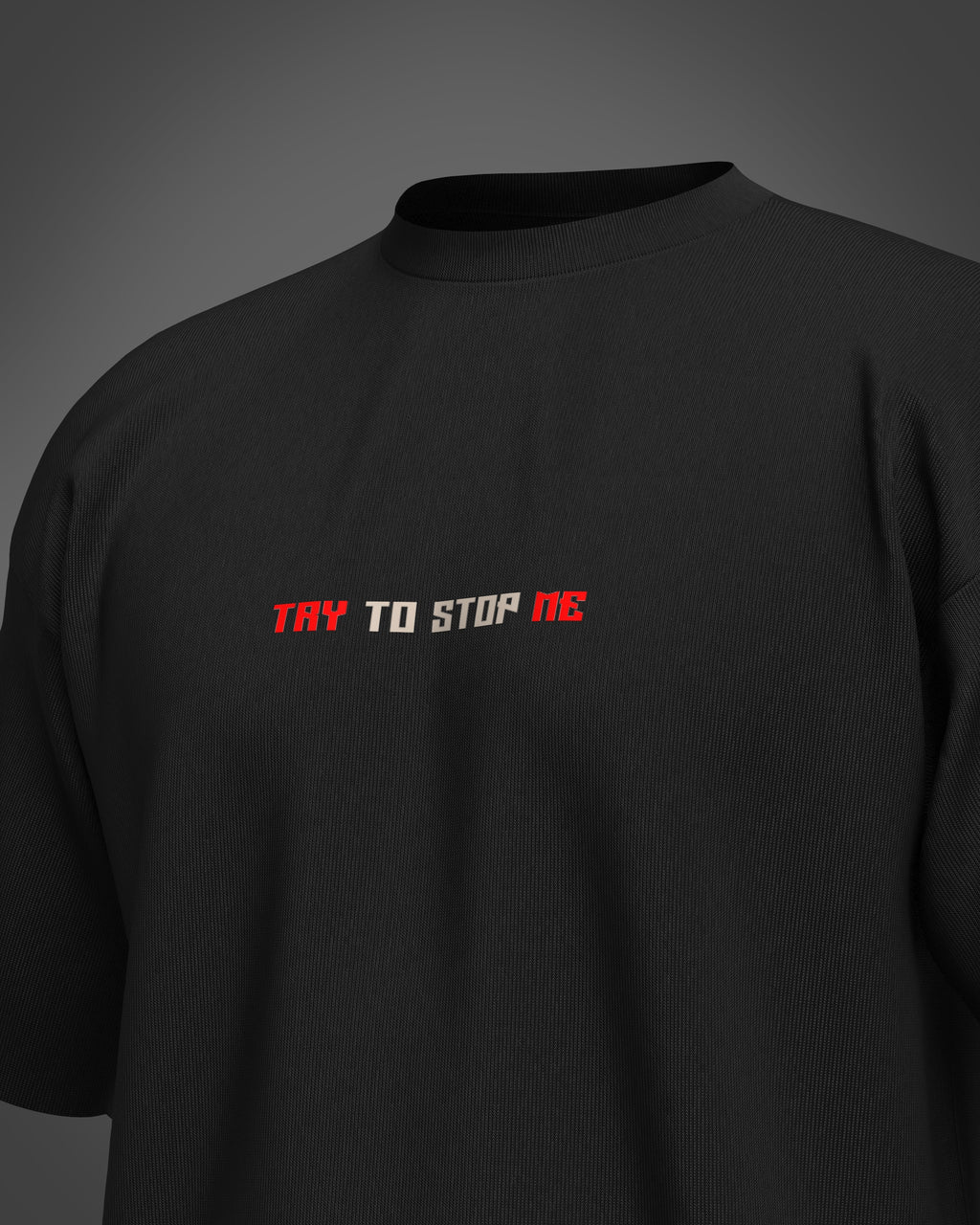 Designosor unstoppable graphic oversized t-shirt in black