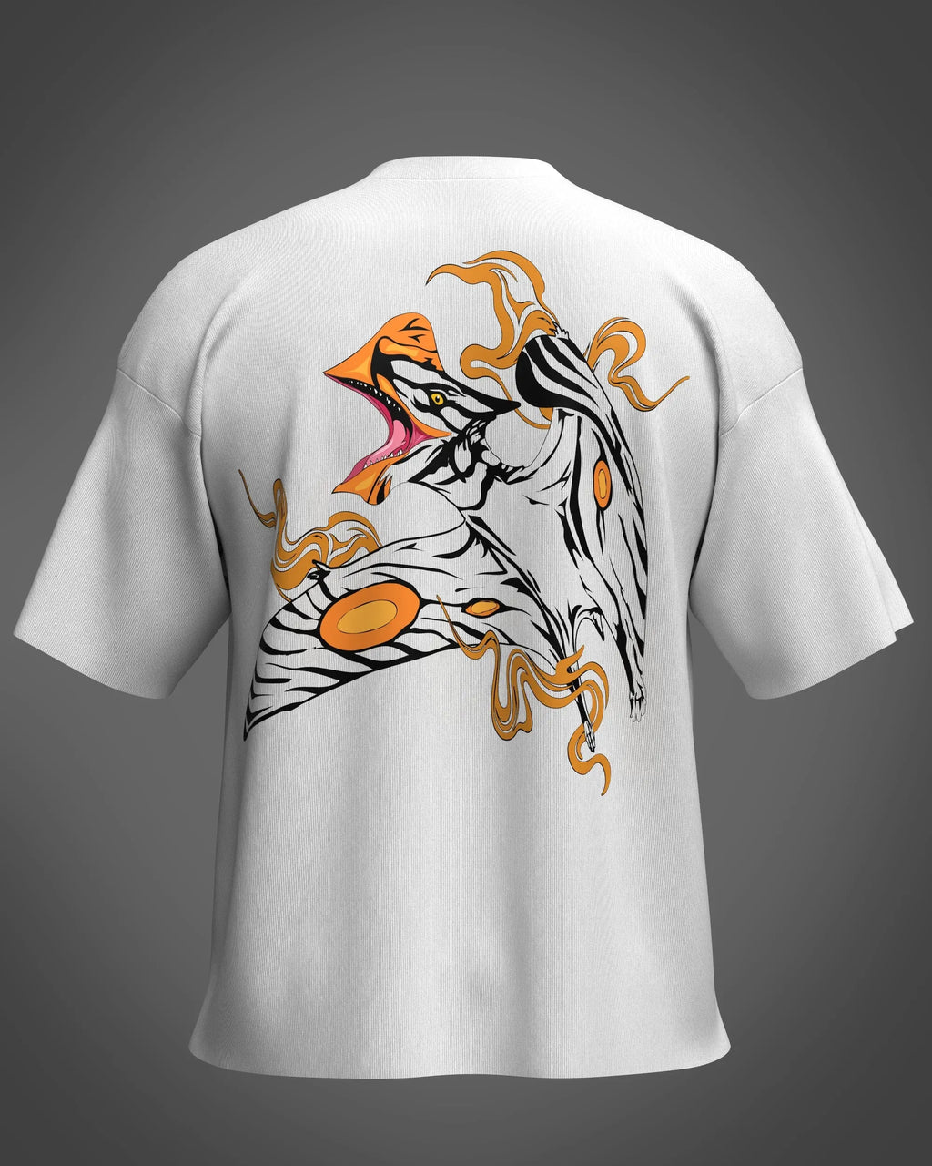 Designosor unreachable graphic oversized t-shirt in white