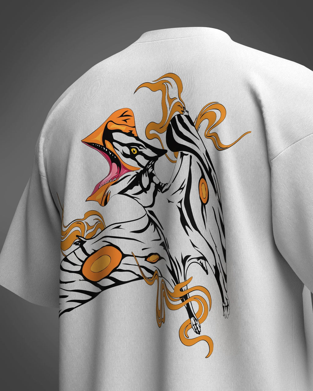 Designosor unreachable graphic oversized t-shirt in white